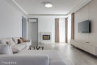 Matteo Lighting M16616WH Ezra LED Flush Mount in White