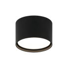 Matteo Lighting M17101MB Vespa Round LED Outdoor Flush Mount in Matte Black