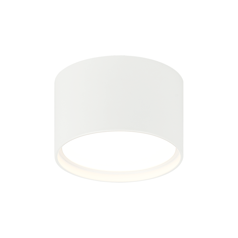 Matteo Lighting M17101WH Vespa Round LED Outdoor Flush Mount in White