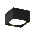Éclairage extérieur carré LED Matteo Lighting M17111MB Vespa Plafonnier en noir mat