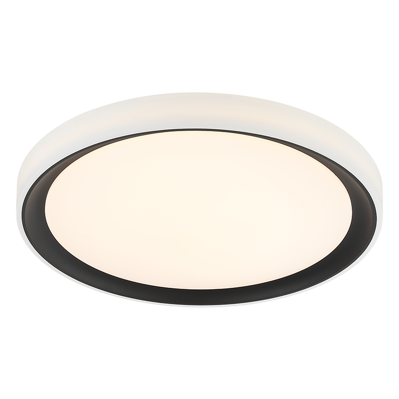 Matteo Lighting M19019BK Oculus LED Flush Mount in Black