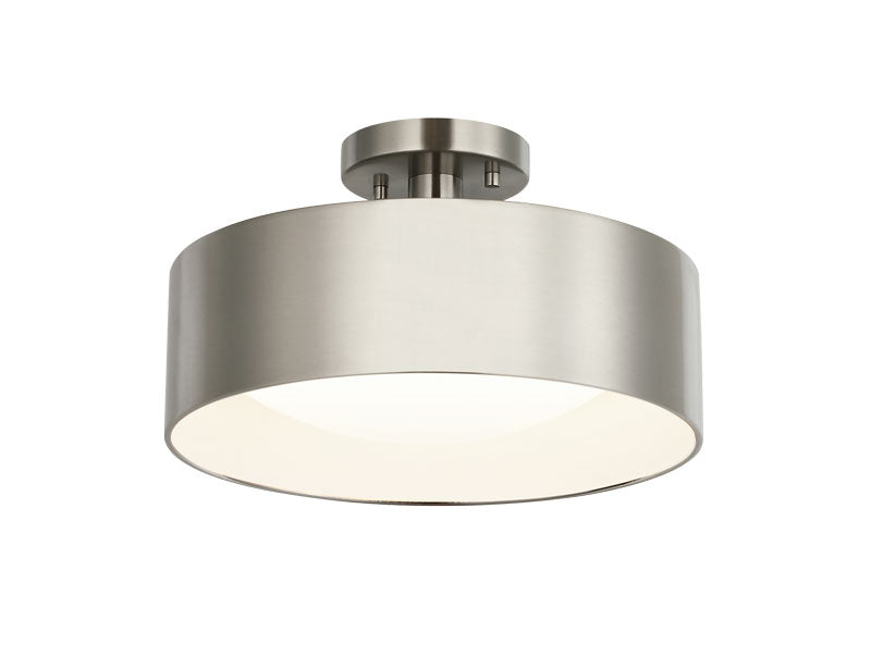 Éclairage Matteo M21812BN LED Dawson Plafonnier en nickel brossé