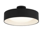Éclairage LED Matteo M21816MB Dawson Plafonnier en noir mat