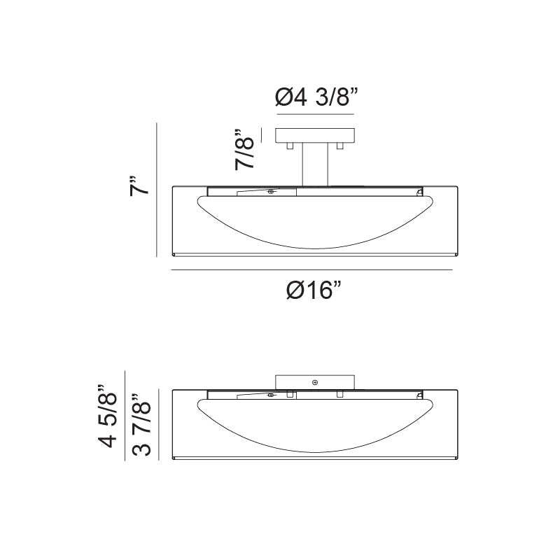 Éclairage LED Matteo M21816MB Dawson Plafonnier en noir mat