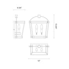 Alora Lighting WV312202UB Manor Wall/Vanity Light in Urban Bronze