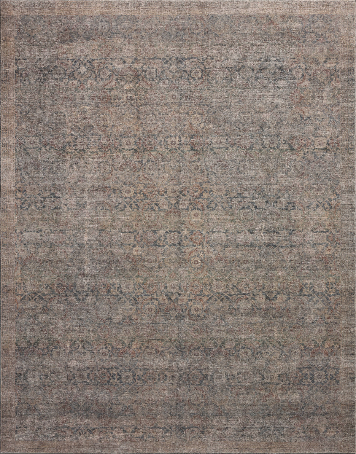 Loloi Rugs MARGMAT-07LJTA Margot MAT-07 Lagoon / Taupe Area Rug in Lagoon / Taupe