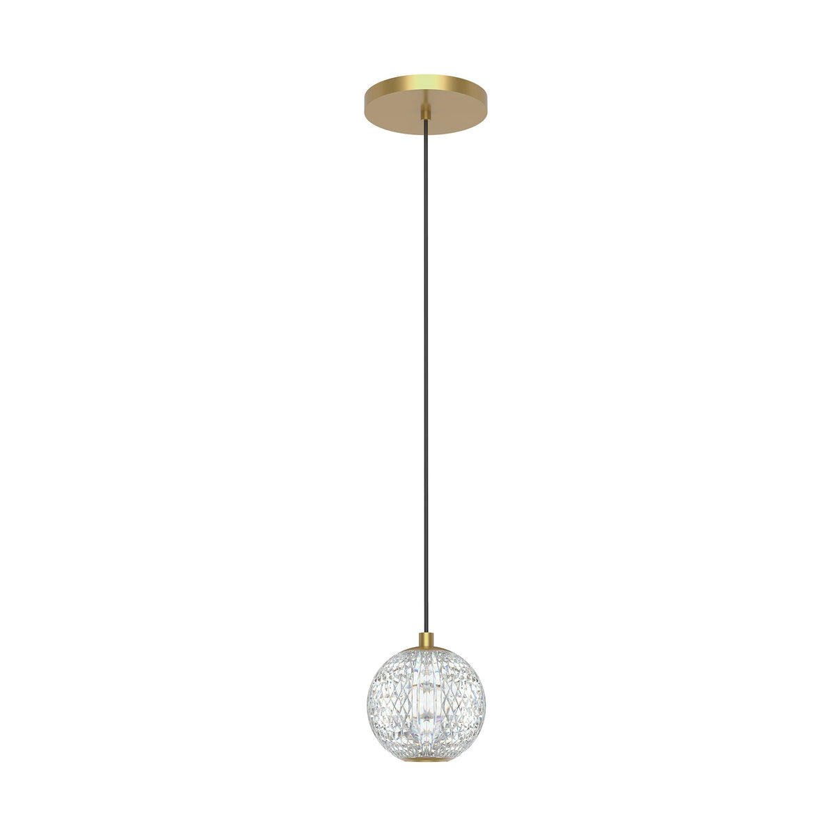 Alora Lighting PD321201NB Marni LED Mini Suspension en laiton naturel