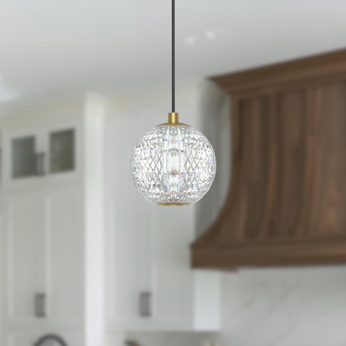 Alora Lighting PD321201NB Marni LED Mini Suspension en laiton naturel