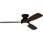Confort visuel Ventilateur  Collection 3IKR52MBKD Ikon Plafonnier LED semi-encastré 52" Ventilateur 