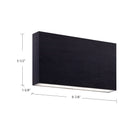 Applique murale extérieure à LED Mica noire Kuzco Lighting AT67010-BK