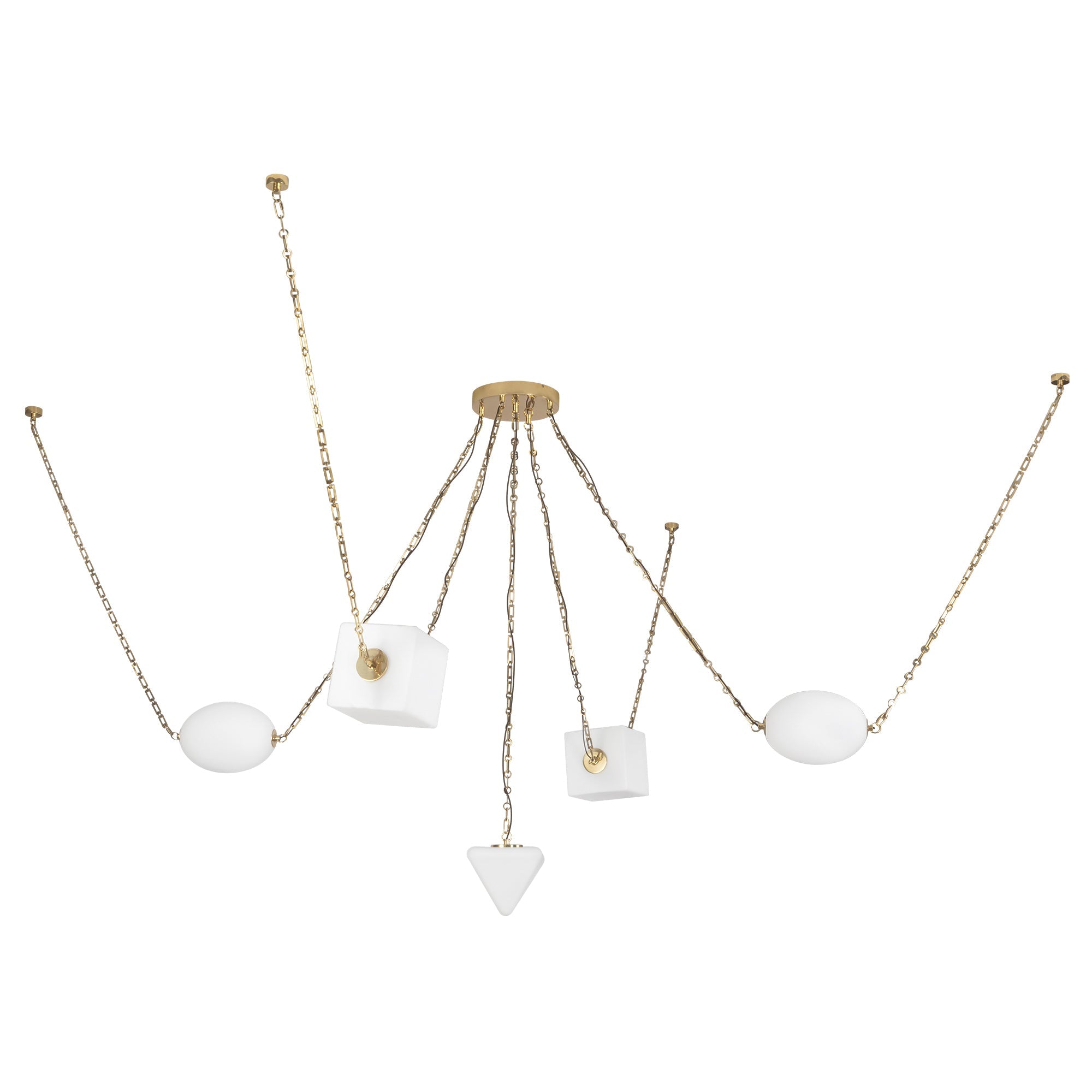 Alora Canada - CH360105PTBOP - LED Chandelier - Mineral - Patina Brass/Opal Glass