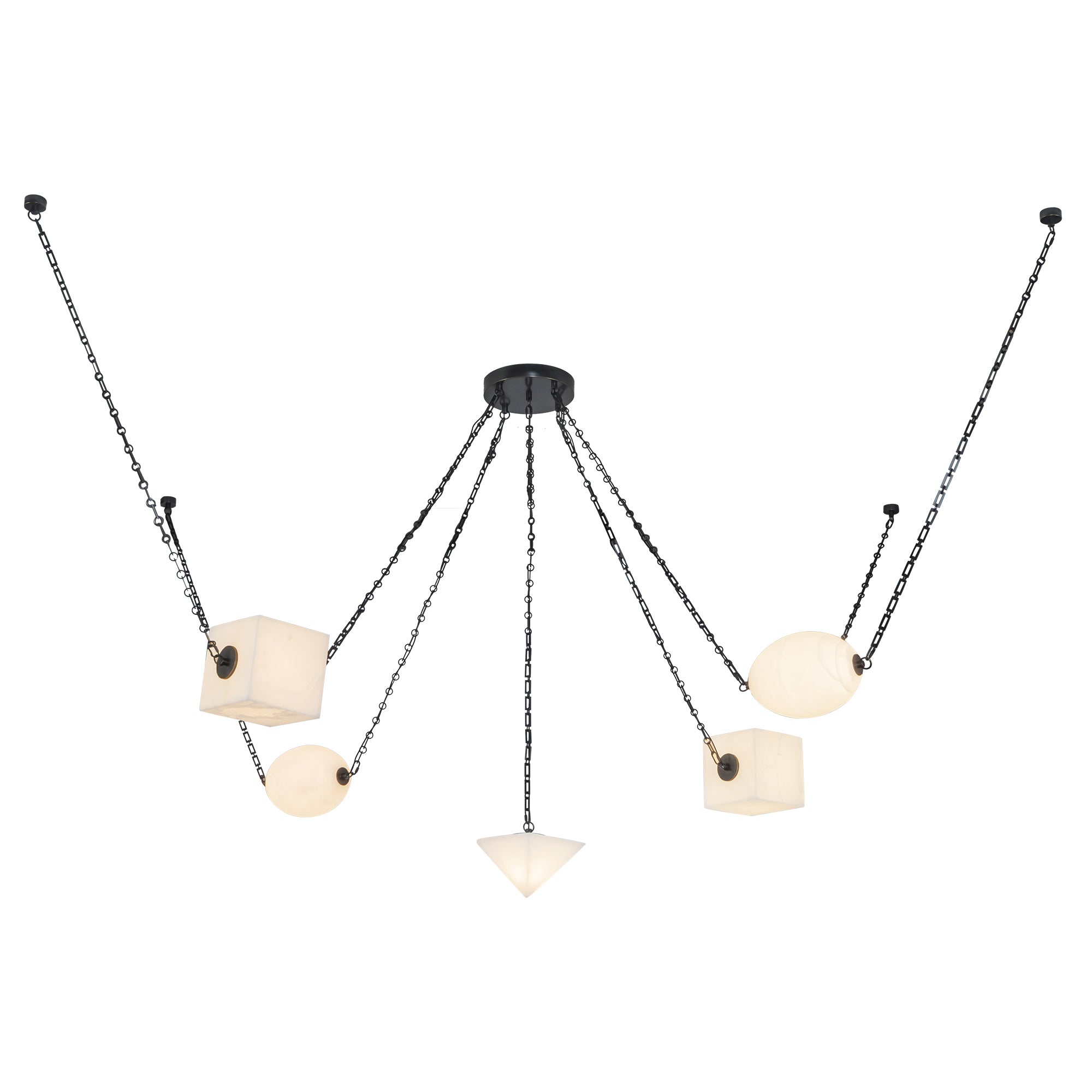 Alora Canada - CH360105PTBAR - LED Chandelier - Mineral - Patina Brass/Alabaster