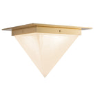 Alora Canada - FM345119PTBAR - Une lumière Plafonnier - Minéral - Patine Laiton/Albâtre