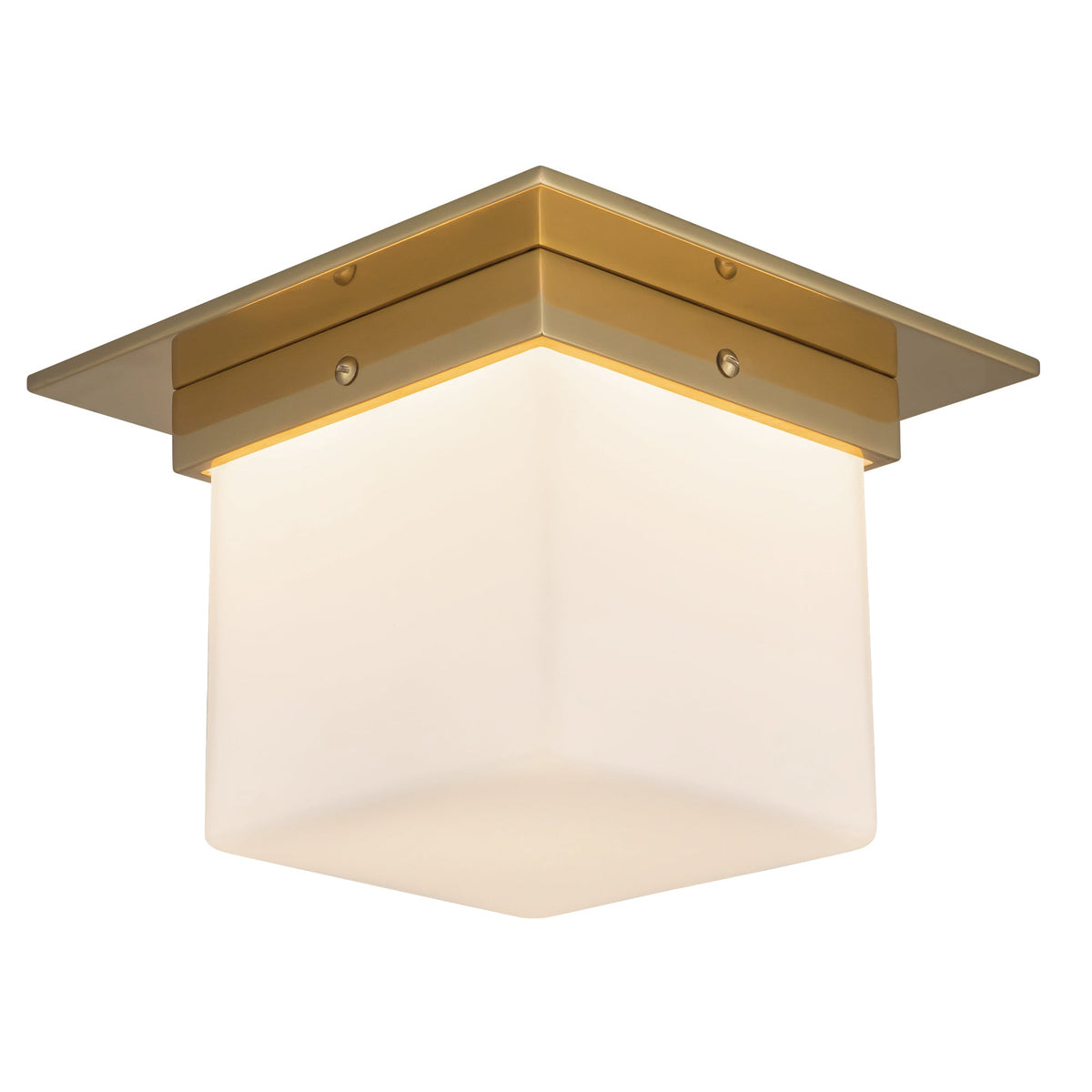 Alora Canada - FM356085UBAR - Une lampe Plafonnier - Minéral - Bronze urbain/Albâtre