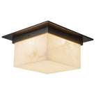 Alora Canada - FM356115PTBAR - Deux lumières Plafonnier - Minéral - Patine Laiton/Albâtre