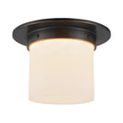 Alora Canada - FM360085PTBAR - Une lumière Plafonnier - Minéral - Patine Laiton/Albâtre