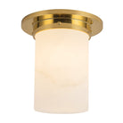 Alora Canada - FM360808PTBAR - Une lumière Plafonnier - Minéral - Patine Laiton/Albâtre