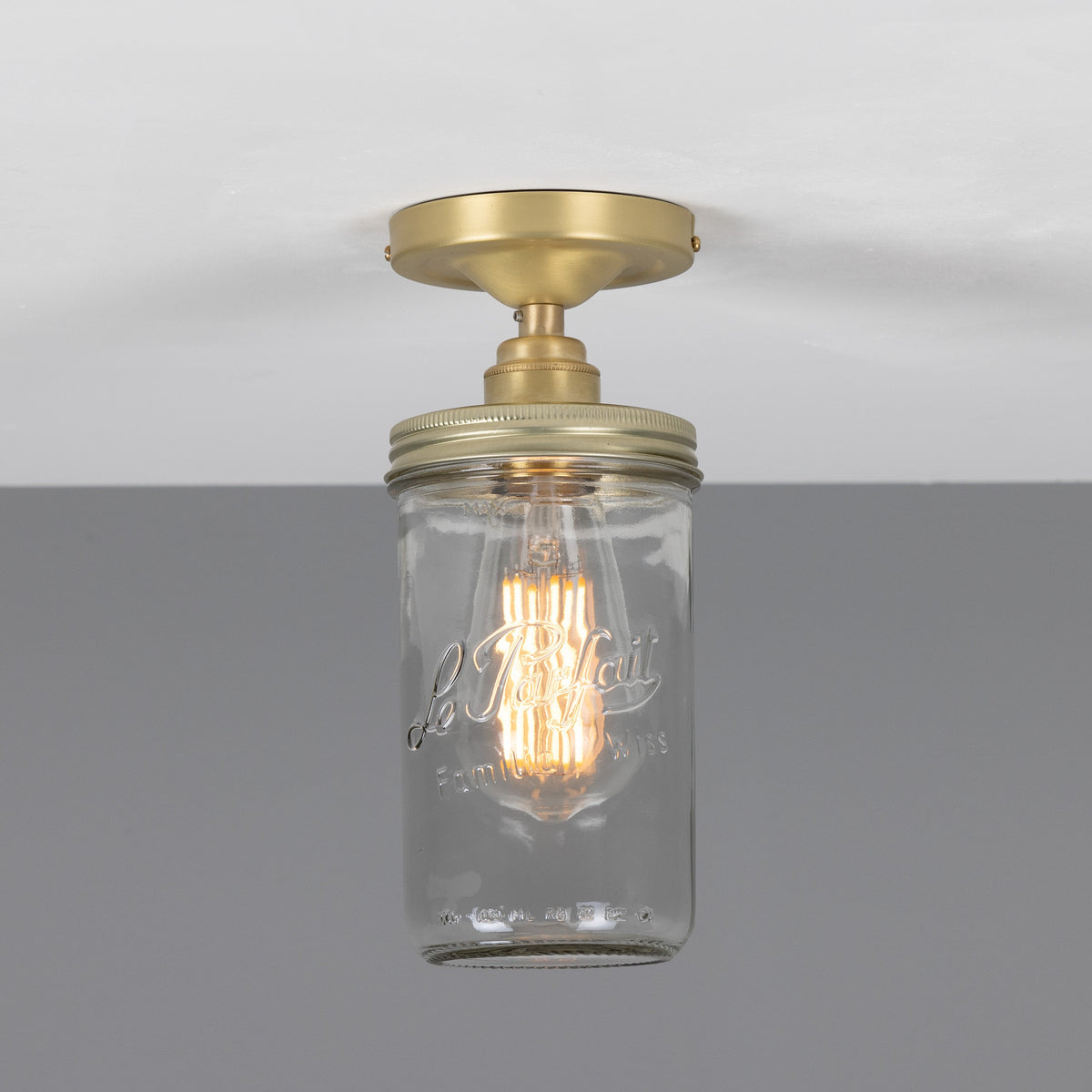 Jam Jar Flush Ceiling Light
