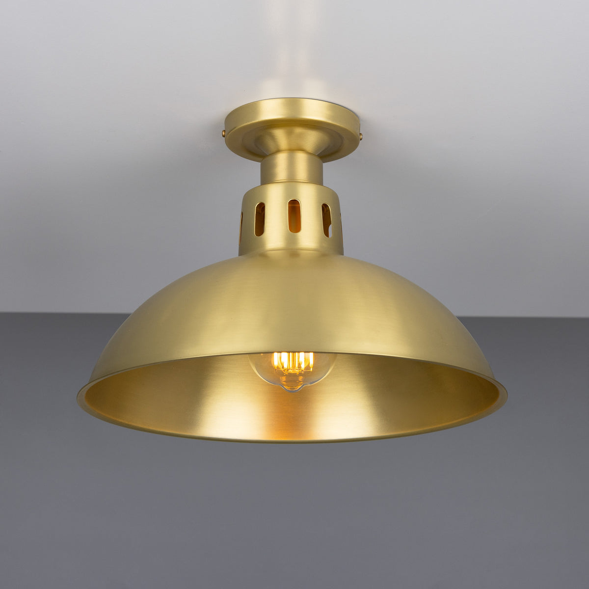 Paris Industrial Brass Ceiling Fitting
