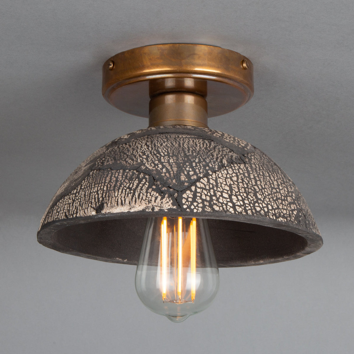 Kauri Ceiling Light - Black Clay