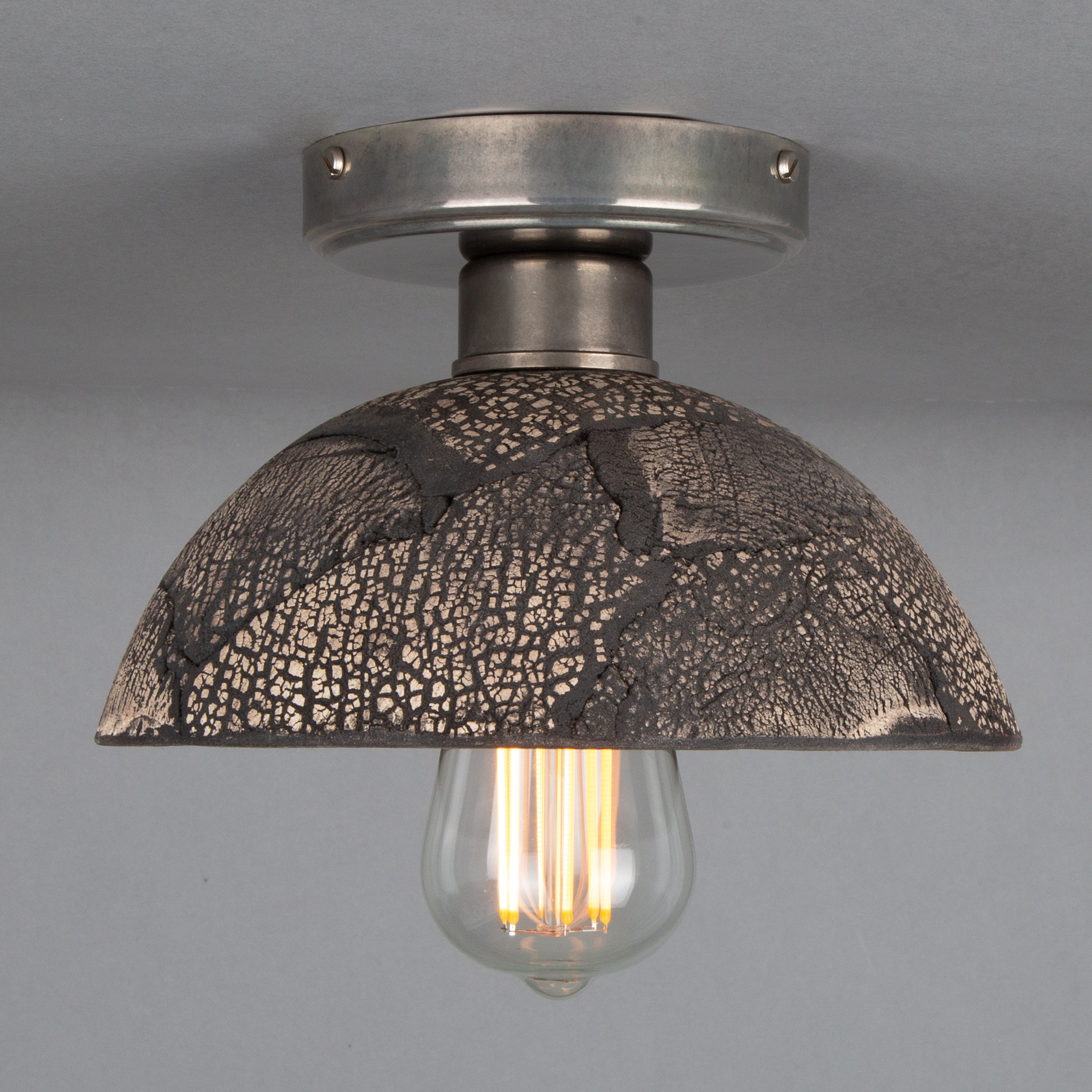 Kauri Ceiling Light - Black Clay
