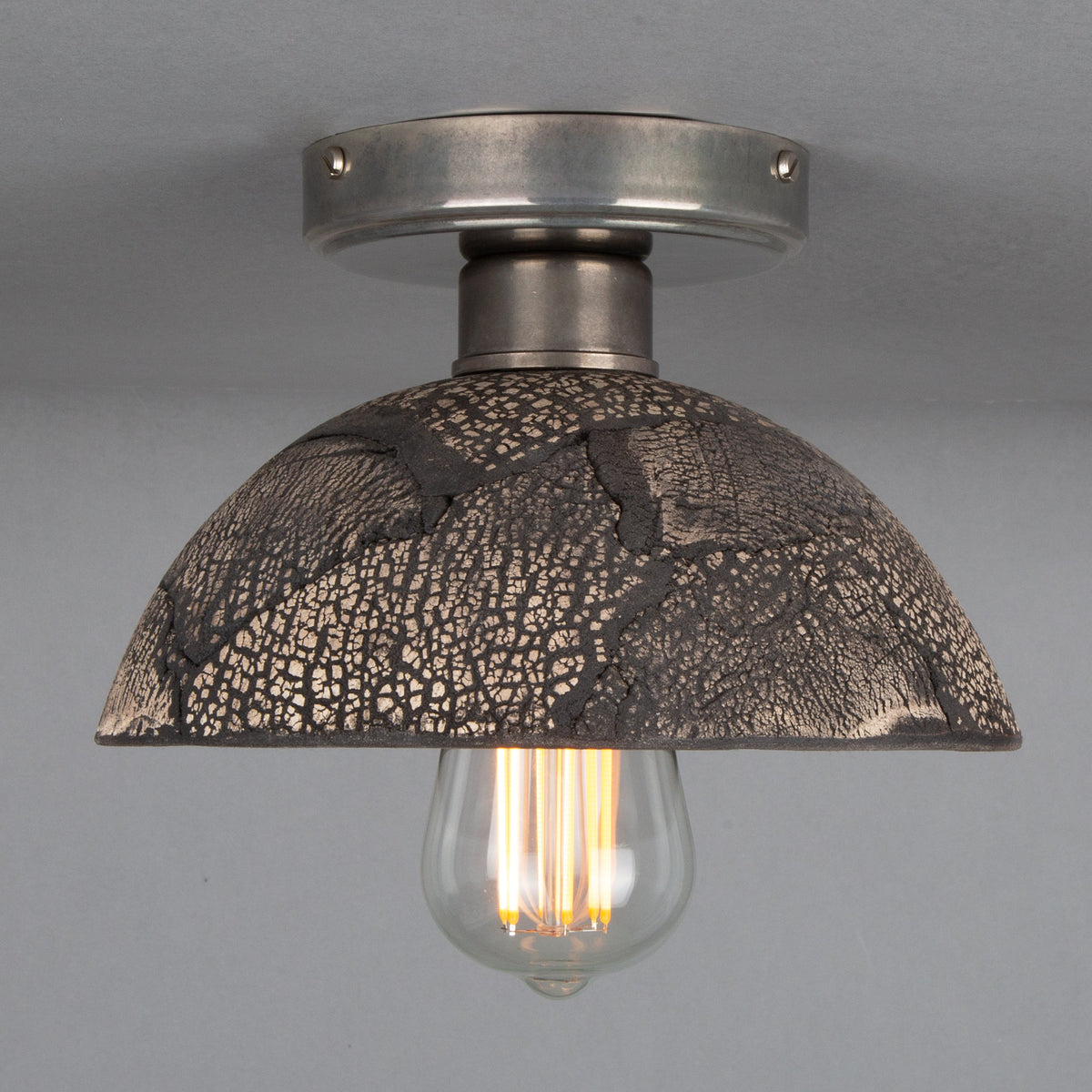Kauri Ceiling Light - Black Clay