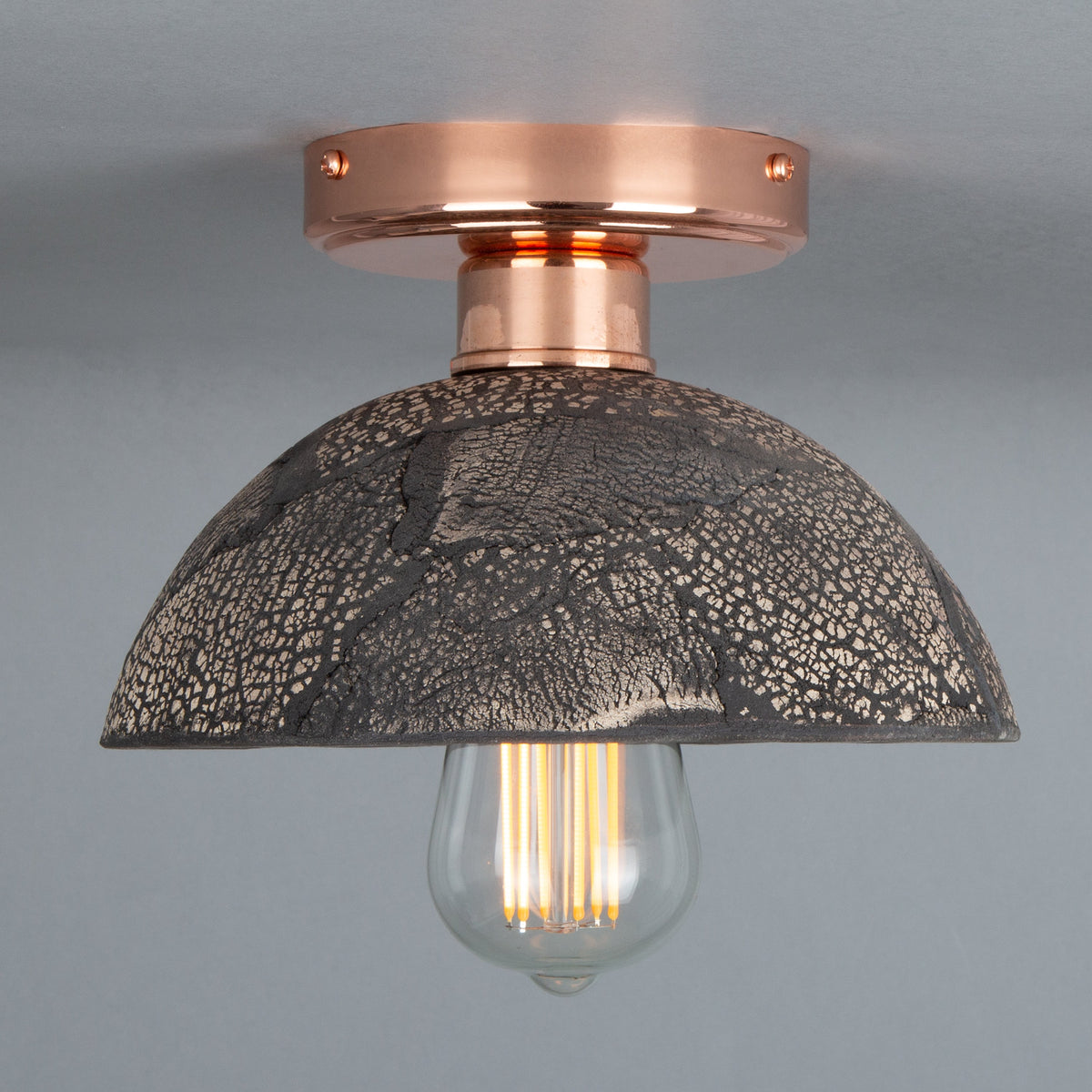 Kauri Ceiling Light - Black Clay