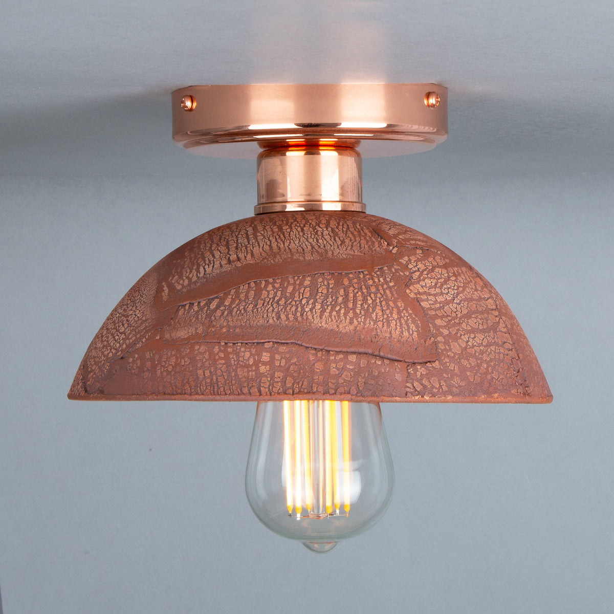 Kauri Ceiling Light -  Red Iron