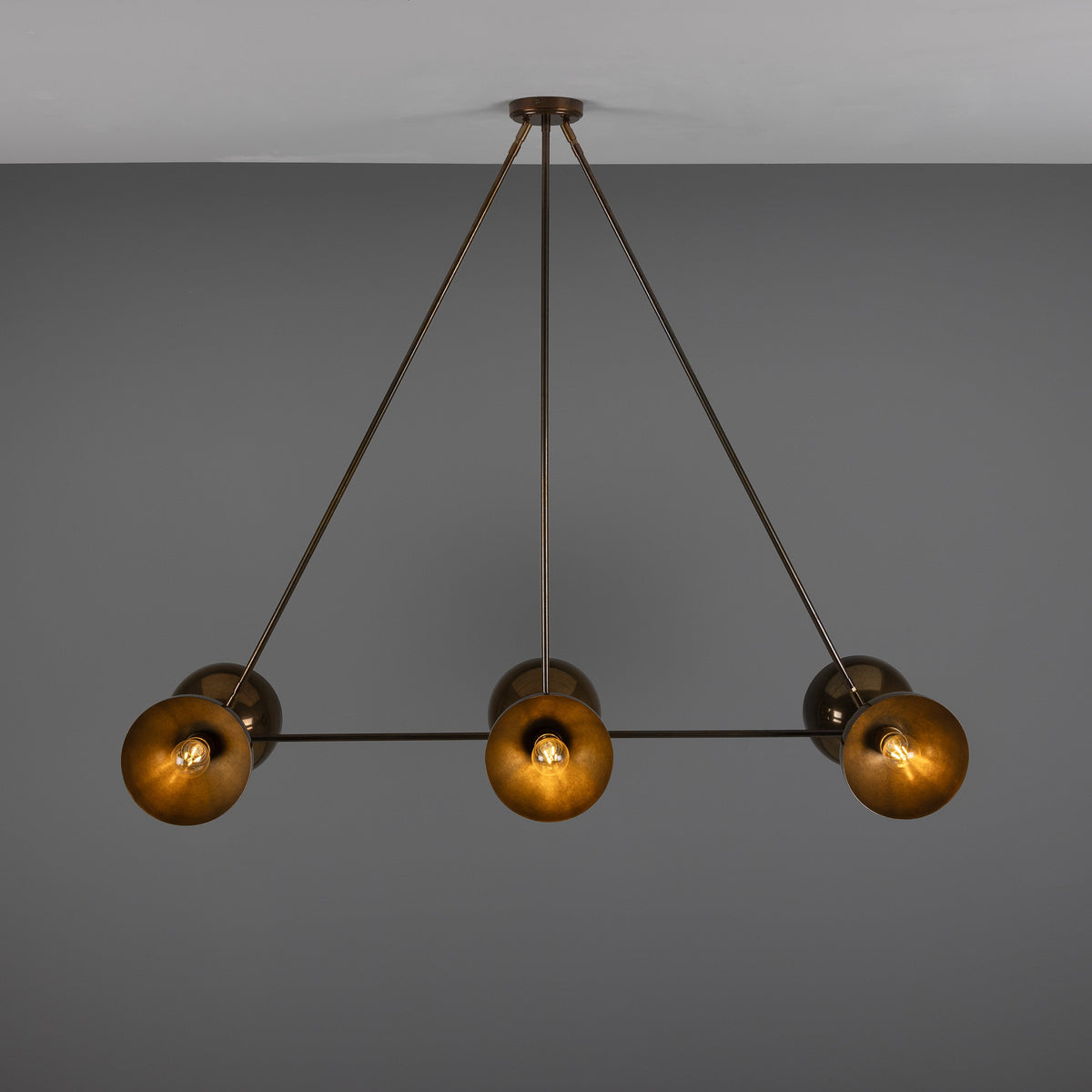 Eclipse Brass Dome Chandelier