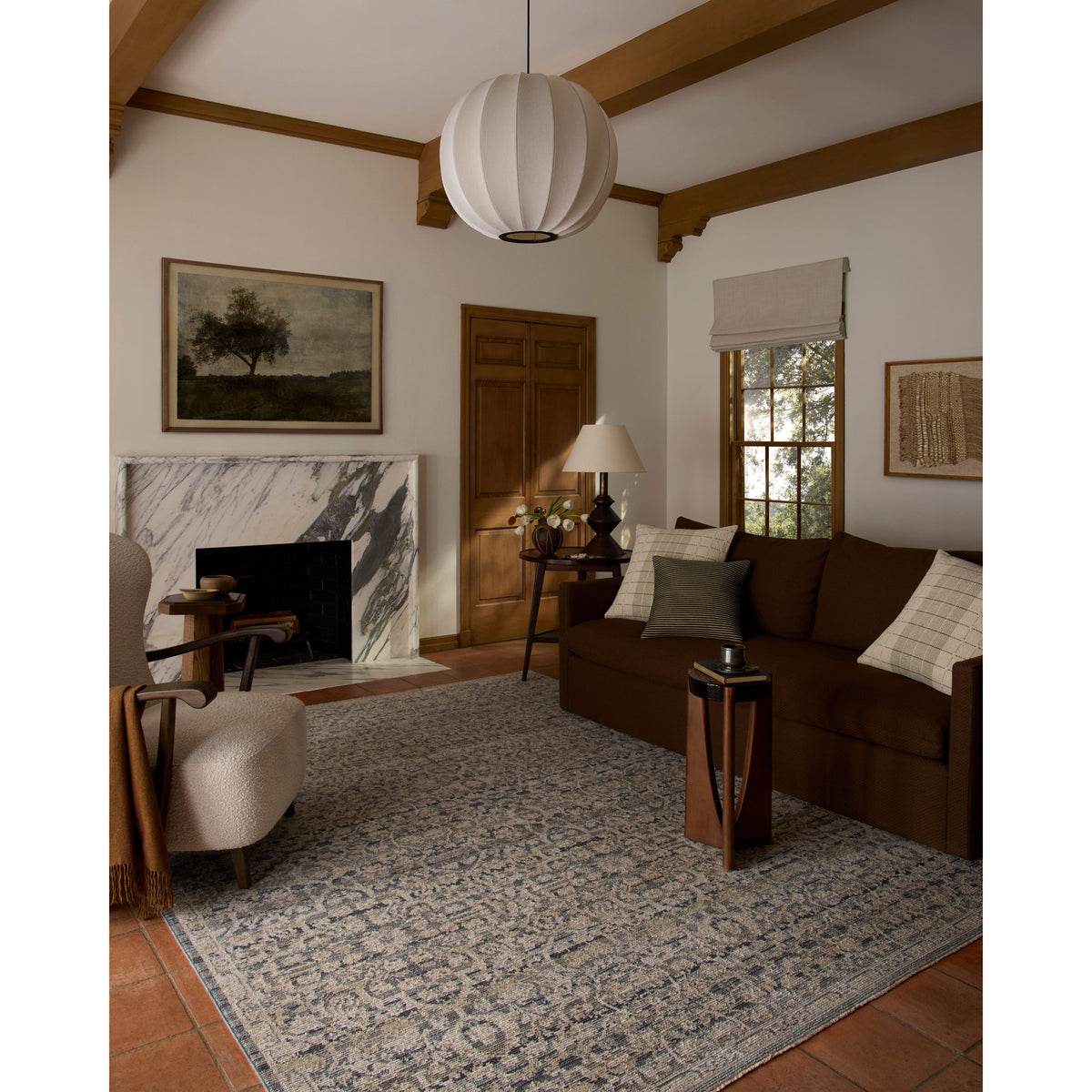 Milena MLE-02 Denim / Natural Area Rug