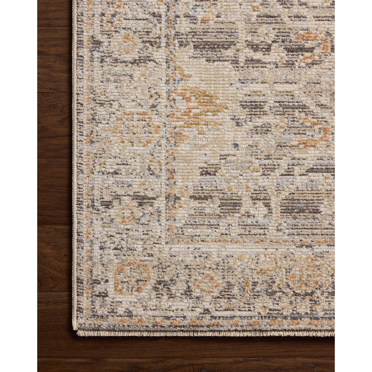 Milena MLE-05 Charcoal / Apricot Area Rug