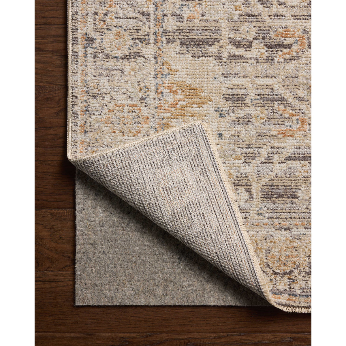 Milena MLE-05 Charcoal / Apricot Area Rug