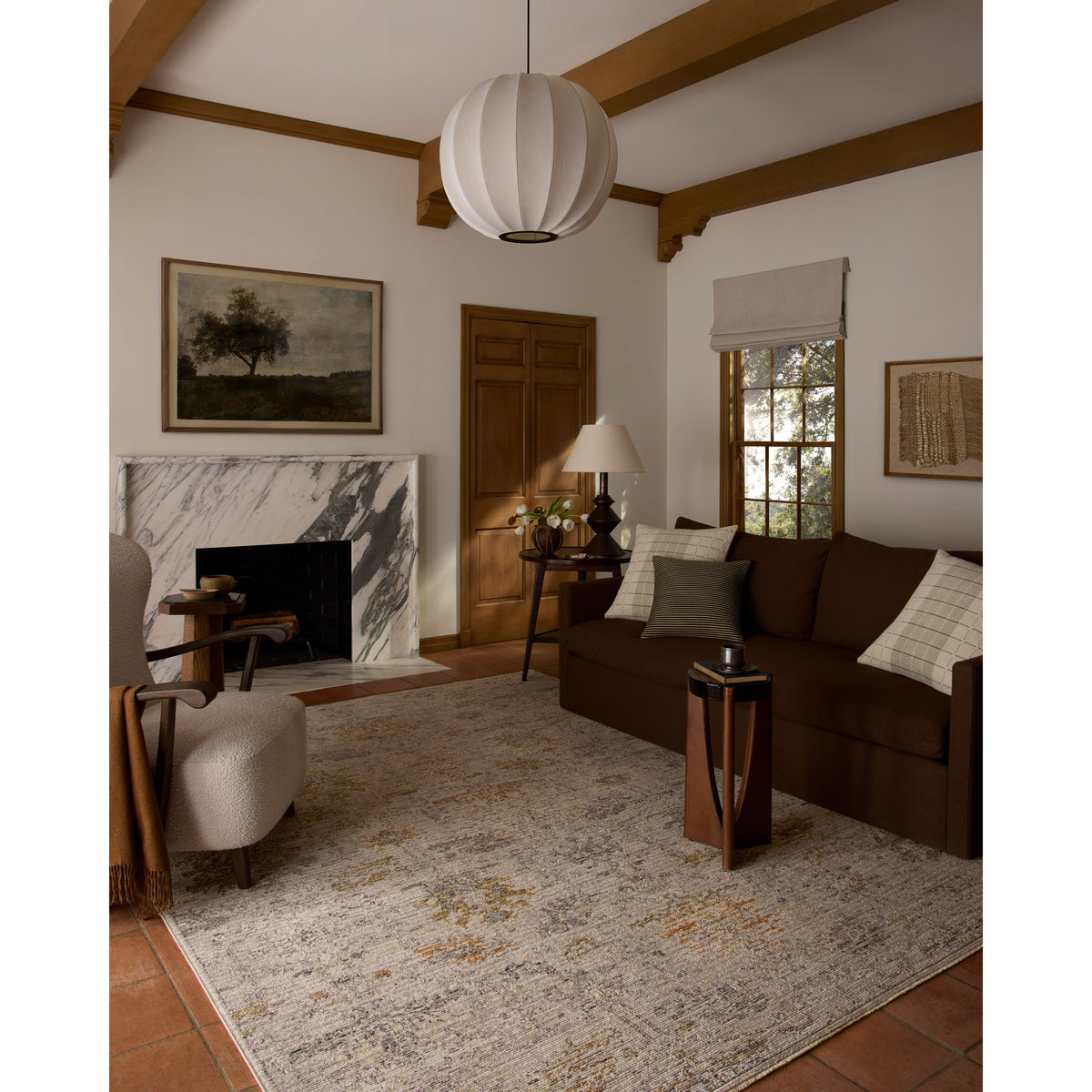 Milena MLE-07 Ivory / Granite Area Rug
