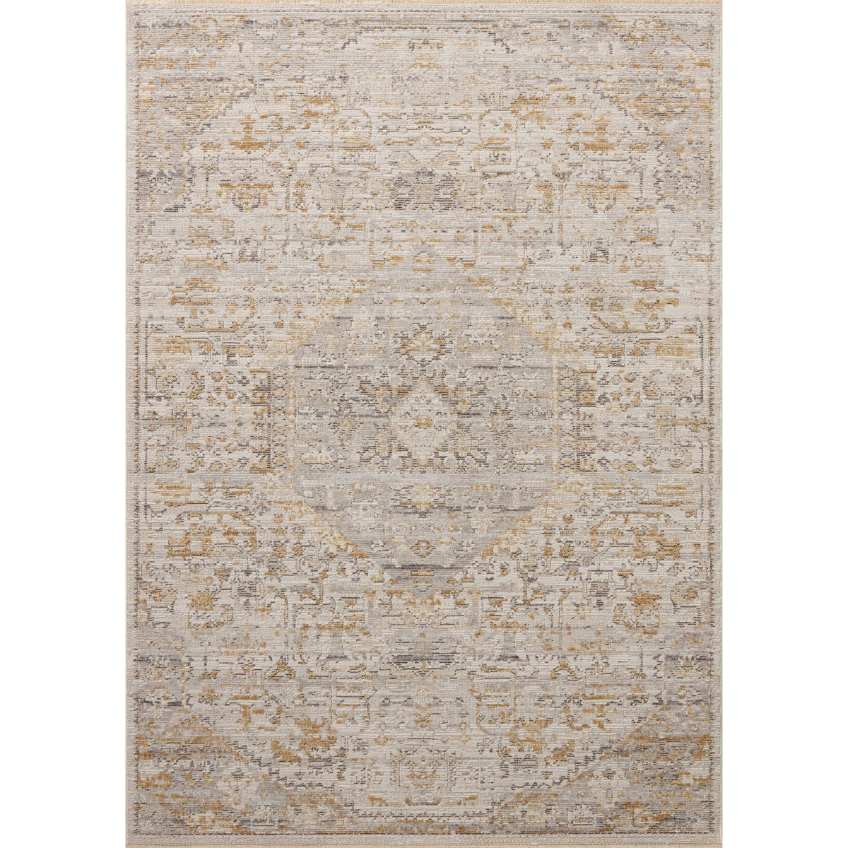Milena MLE-09 Ivory / Ochre Area Rug