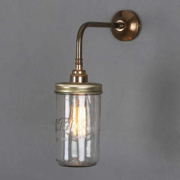 Jam Jar Wall Light