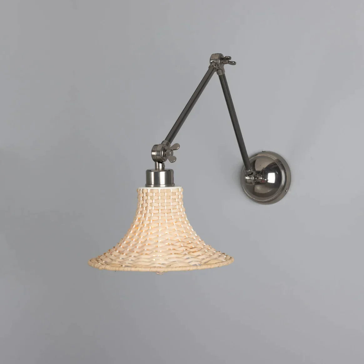 Petite applique murale en rotin Savannah