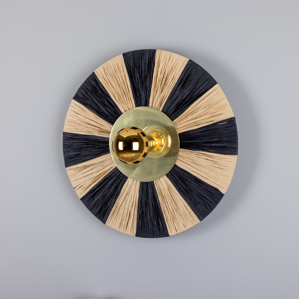 Applique murale en raphia Vernon