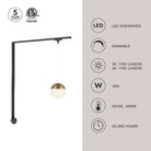 Kuzco Lighting TR1W-P11707-BG Trilo LED Wall Kit - Monae in Brushed Gold