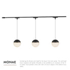 Kuzco Lighting TR3C-P11707-BG Trilo LED Ceiling Kit - Monae in Brushed Gold