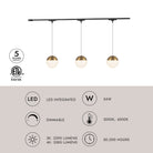 Kuzco Lighting TR3C-P11707-BG Trilo LED Ceiling Kit - Monae in Brushed Gold