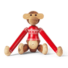 Kay Bojesen 39571 Figurine en bois de singe cavalier de Noël en teck/Limba