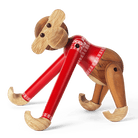 Kay Bojesen 39571 Figurine en bois de singe cavalier de Noël en teck/Limba