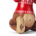 Kay Bojesen 39571 Figurine en bois de singe cavalier de Noël en teck/Limba