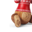 Kay Bojesen 39571 Figurine en bois de singe cavalier de Noël en teck/Limba
