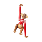 Kay Bojesen 39571 Figurine en bois de singe cavalier de Noël en teck/Limba