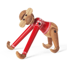 Kay Bojesen 39571 Figurine en bois de singe cavalier de Noël en teck/Limba