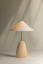 Mitzi HL692201-AGB/CBG Maia Lampe de table Beige à texture céramique