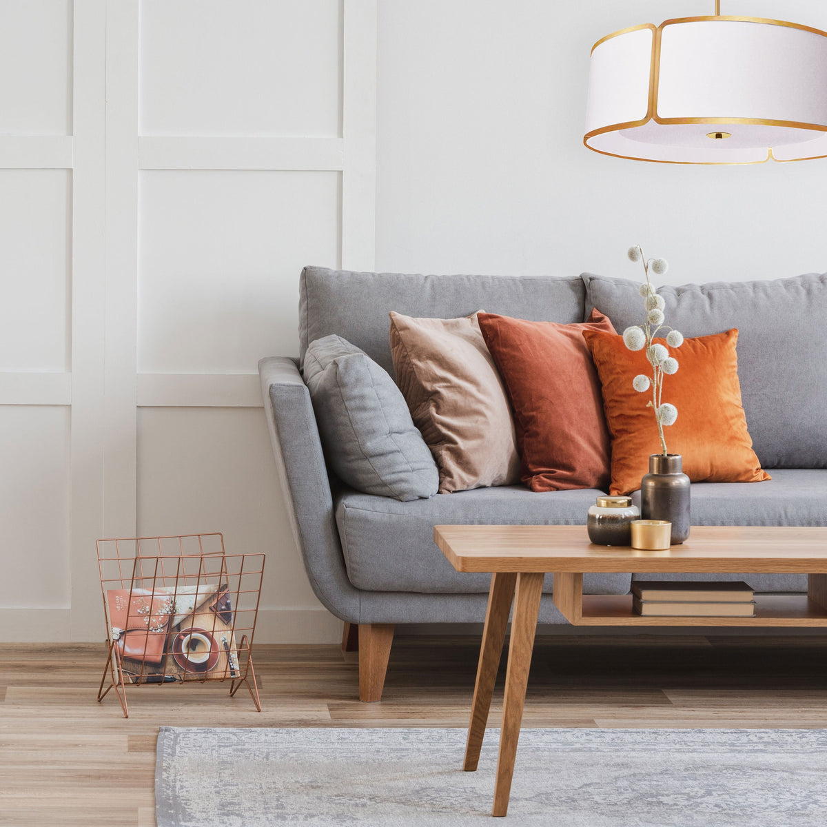 Notched Drum Pendant