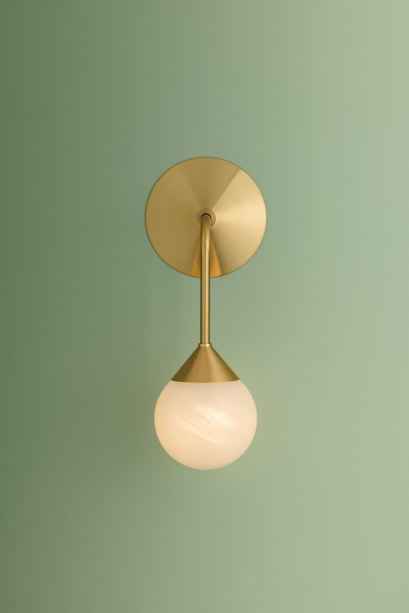 Mitzi H1051101-AGB Natasha Wall Sconce in Aged Brass