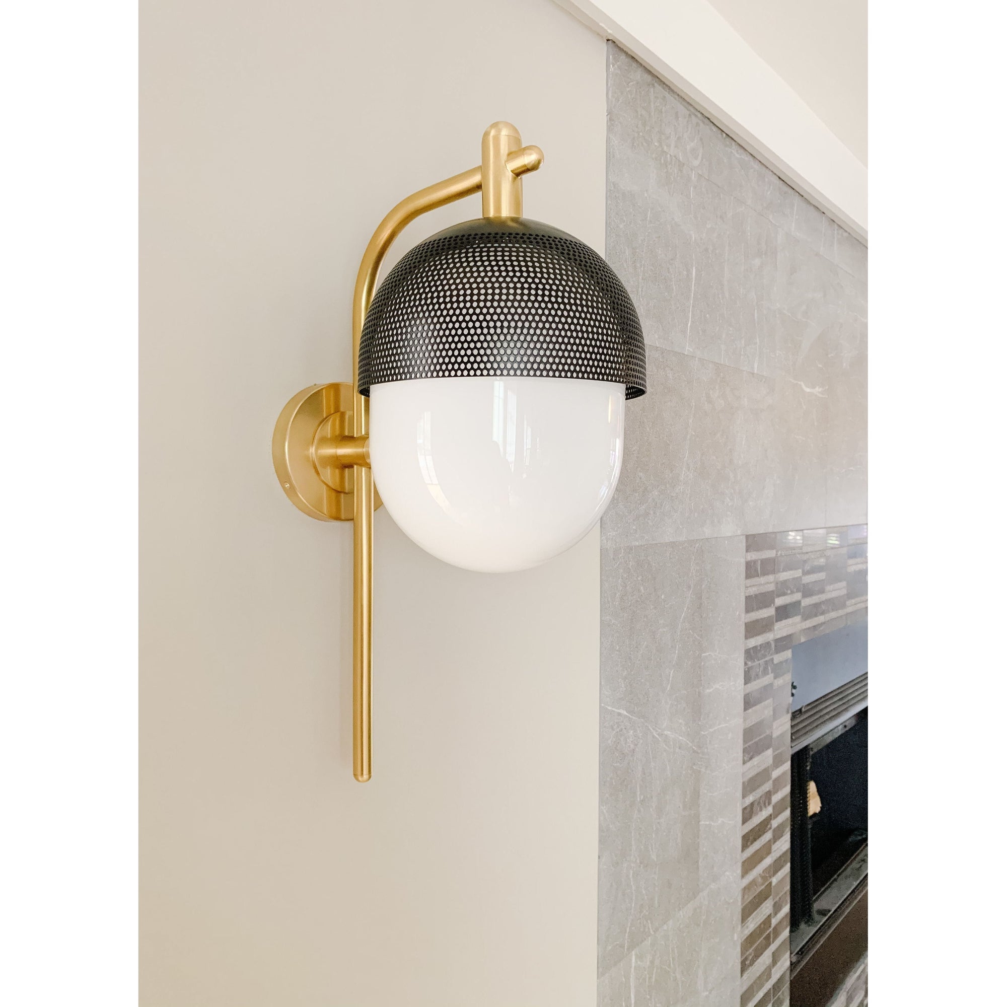 Hudson Valley Lighting - Nyack Wall Sconce - 6100-AGB/BK | Montreal Lighting & Hardware